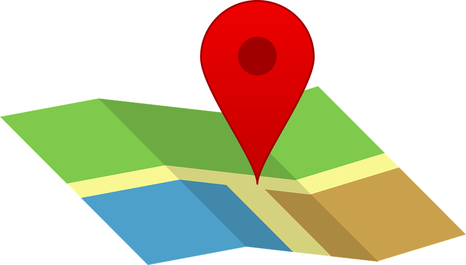 presencia en Internet ubicado en el mapa